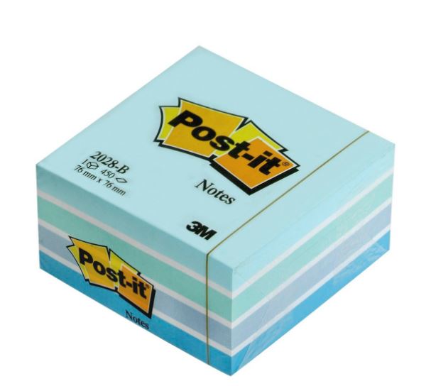 Post-it Note Cube 76x76mm Pastel BL