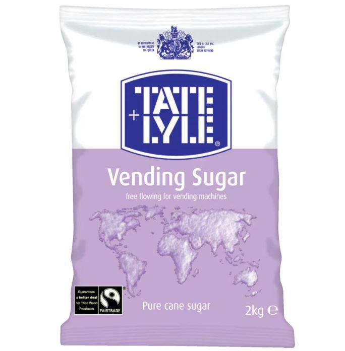 Sugar / Sweetener Tate & Lyle Vending Sugar 2Kg Bag For Dispensing Machines