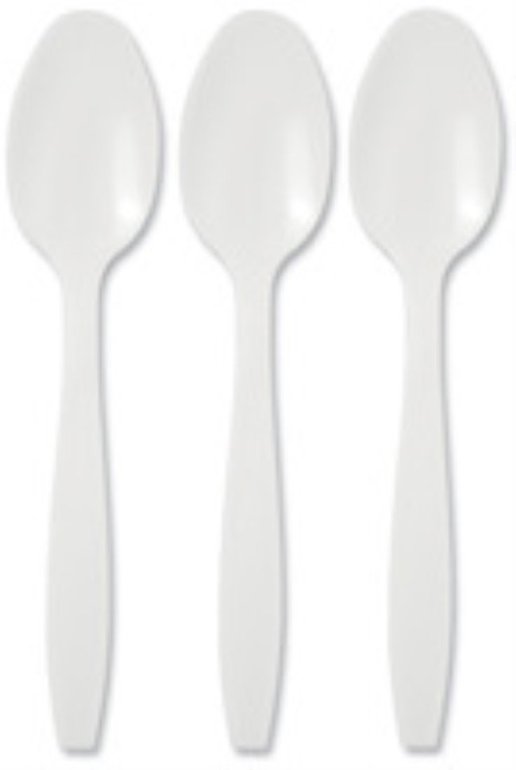 ValueX Plastic Dessert Spoon White (Pack 100)