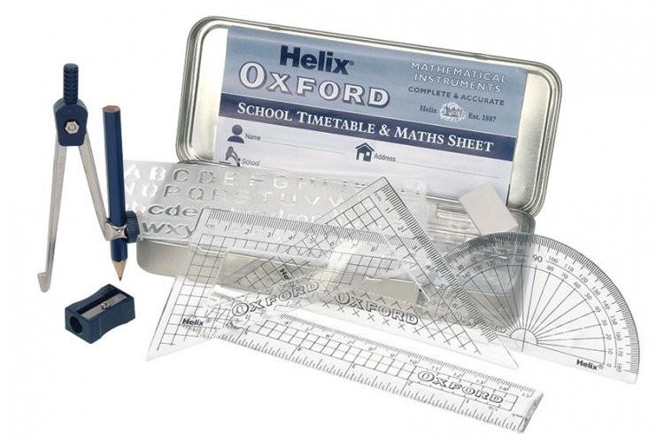 Tin B43000 for sale online Helix 170525 Oxford Maths Set 
