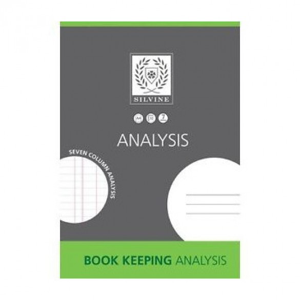 Accounts Binders & Refills Silvine A4 Book Keeping Analysis Pad 7 Cash Columns 32 Pages (Pack 6)