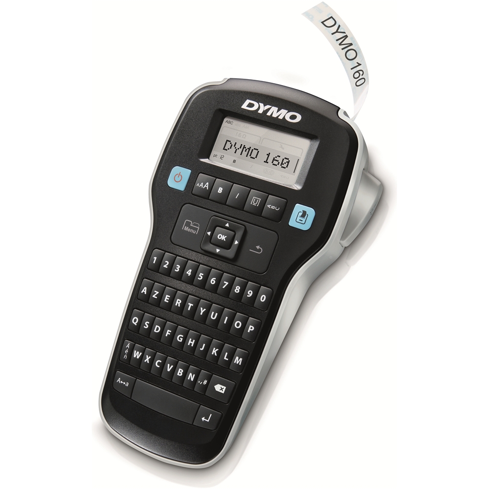 Dymo LabelManager 160 Handheld Label Printer QWERTY Keyboard Black/Silver