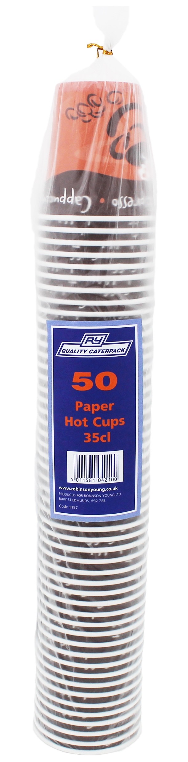 Caterpack Paper Hot Cups 12oz PK50