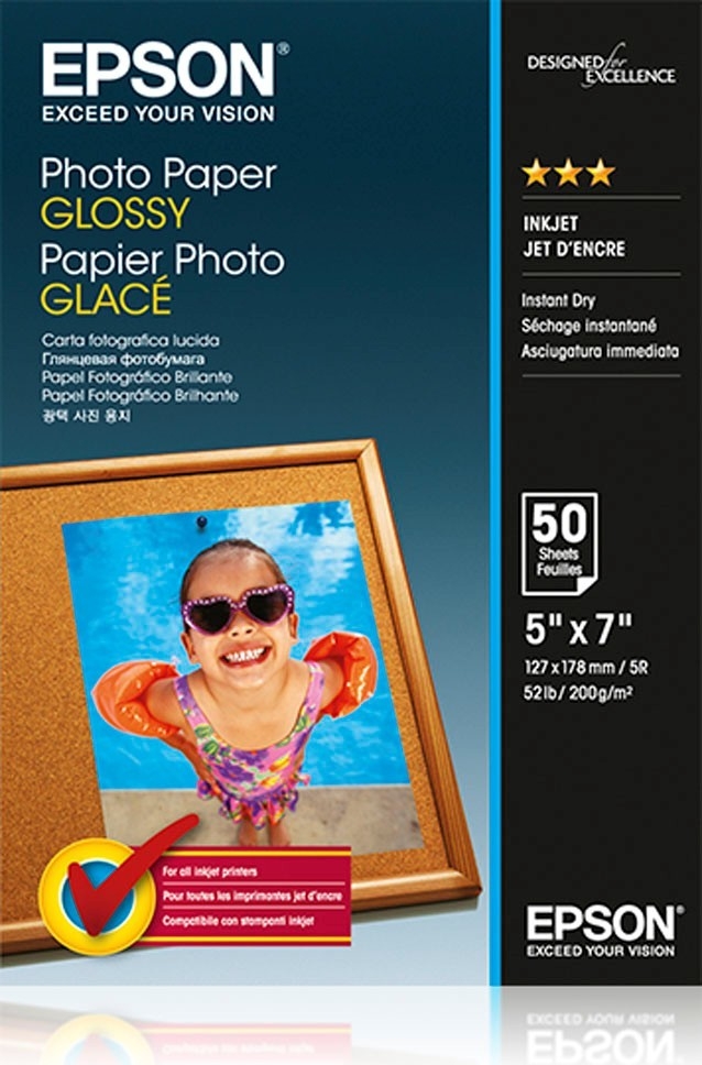 Photo Paper Epson Glossy Photo Paper 13x18cm 50 Sheets - C13S042545