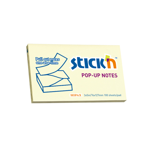 Pop-Up Sticky Notes 76x127mm YL PK12