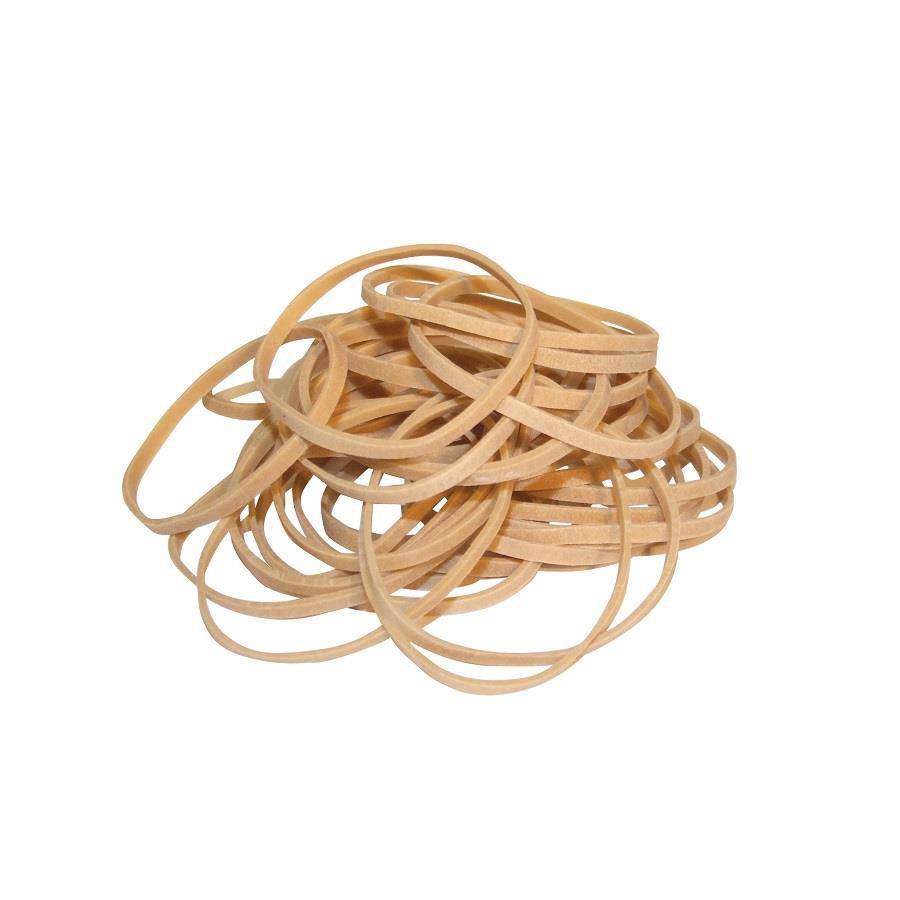 Rubber Bands ValueX Rubber Elastic Band No 18 1.5mmx80mm 454g Natural