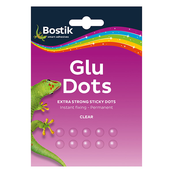 Fixers / Dots / Strips Bostik Permanent Extra Strong Glu Dots 64 Dots (Pack 12)