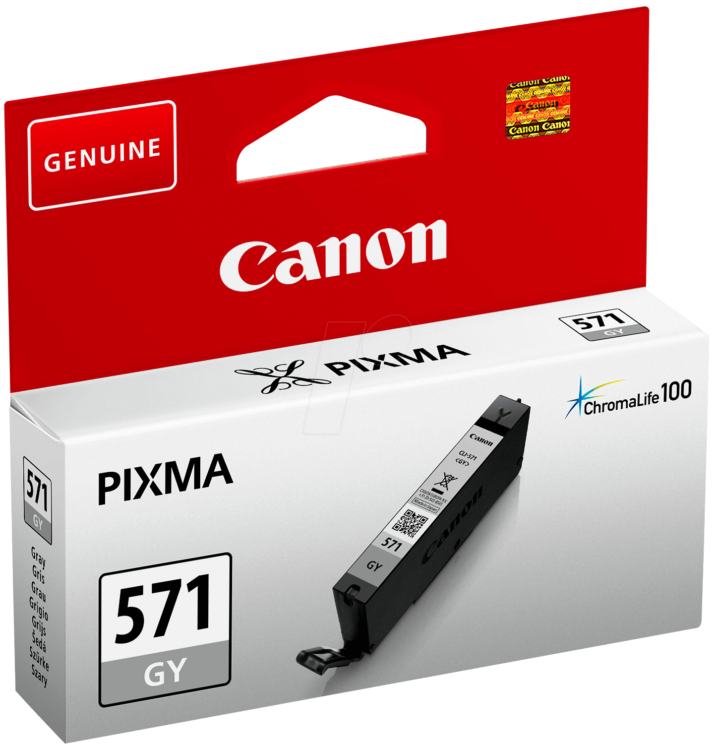 CANON 0389C001 CLI571GY GREY INK CART