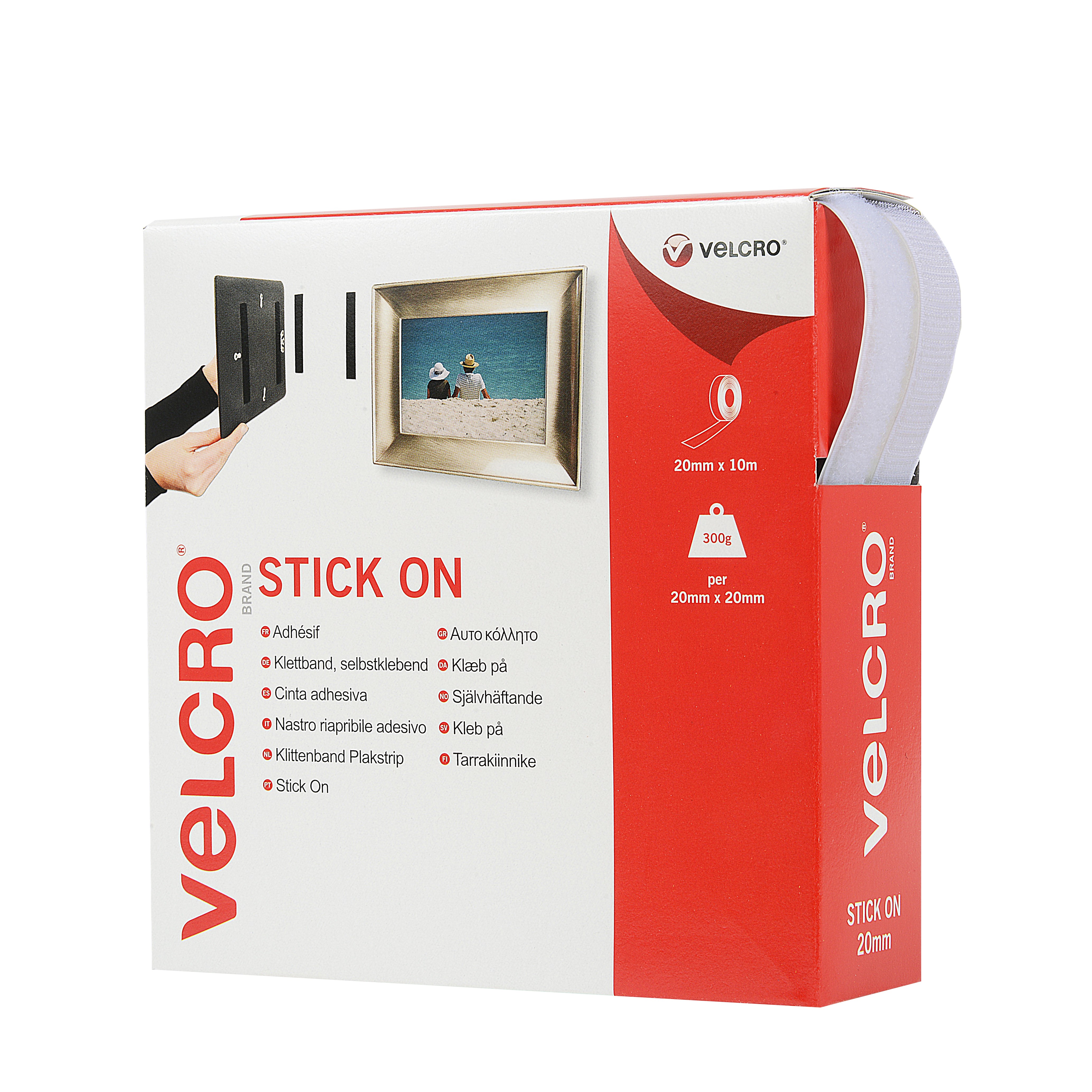 Velcro Hooknloop Tape 20mmx10m WT