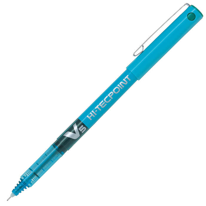 PILOT HI-TECPOINT V5 RBALL PEN LIGHT BLU