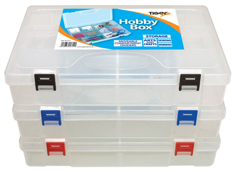 Storage Boxes Tiger Hobby Box Polypropylene Clear