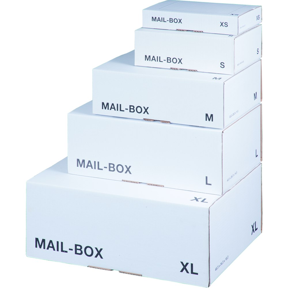 Boxes ValueX Mailing Box Small 240x180x80mm White (Pack 20)