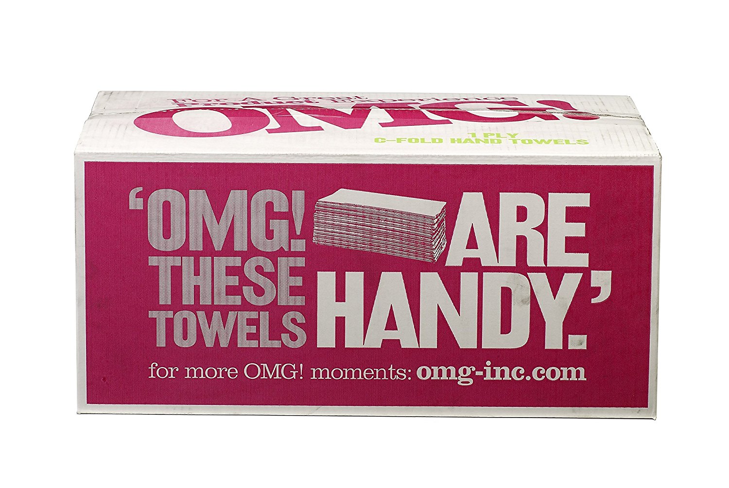 OMG C Fold White Hand Towels 2 Ply
