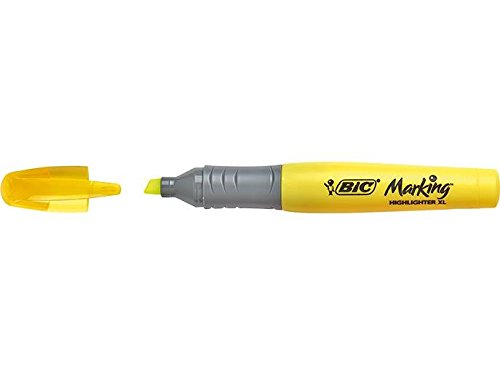 Bic Grip XL Highlighter Pen Chisel Tip 1.7-5.1mm Line Yellow (Pack 10)