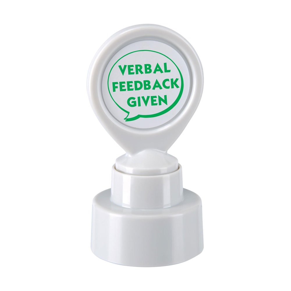 Colop Self Inking Motivational Stamp Green Verbal Feedback Given