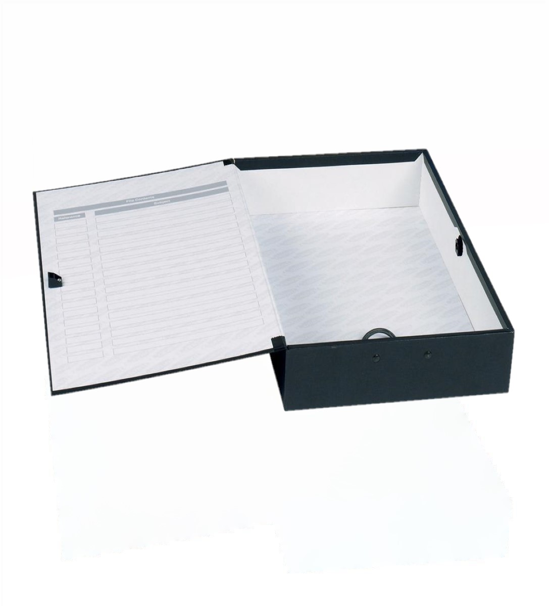 Concord Centurion Box File Paper on Board Foolscap 75mm Spine Width Press Button Closure Cloud (Pack 10)