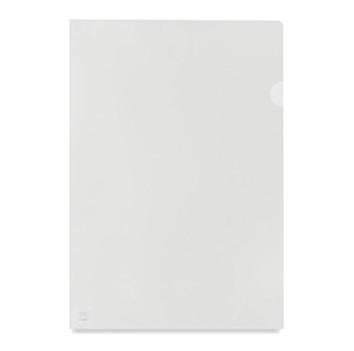 Valuex Cut Flush Folder Polypropylene A4 100 Micron Orange Peel Clear Pack 100