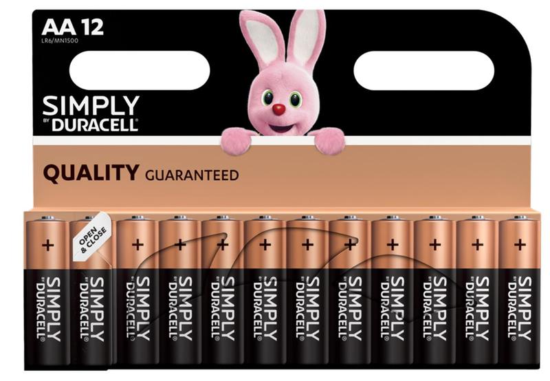 Duracell Simply AA Batteries PK12