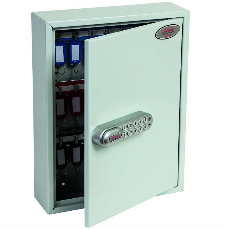 Phoenix Commercial Key Cabinet 42 Hook Electronic Lock. Review