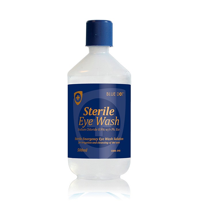 Blue Dot Sterile Eye Wash 500ml Bottle
