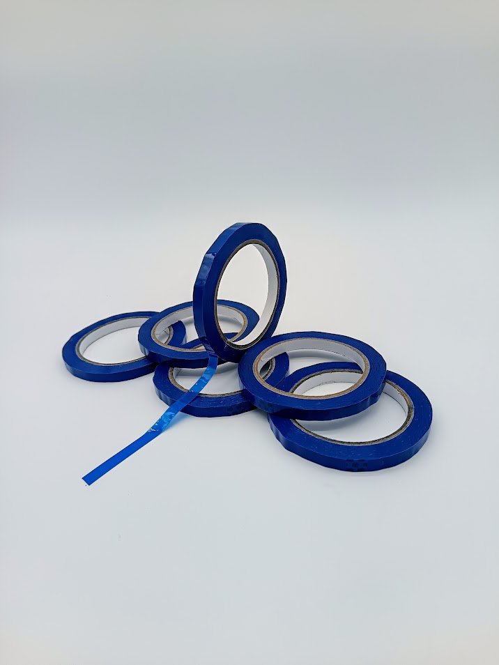 Bag Neck Tape 9mm x 66m Blue PK6