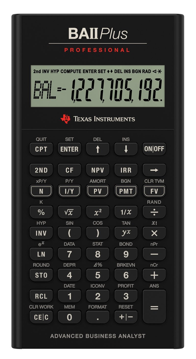 BA II Plus Pro Financial Calculator