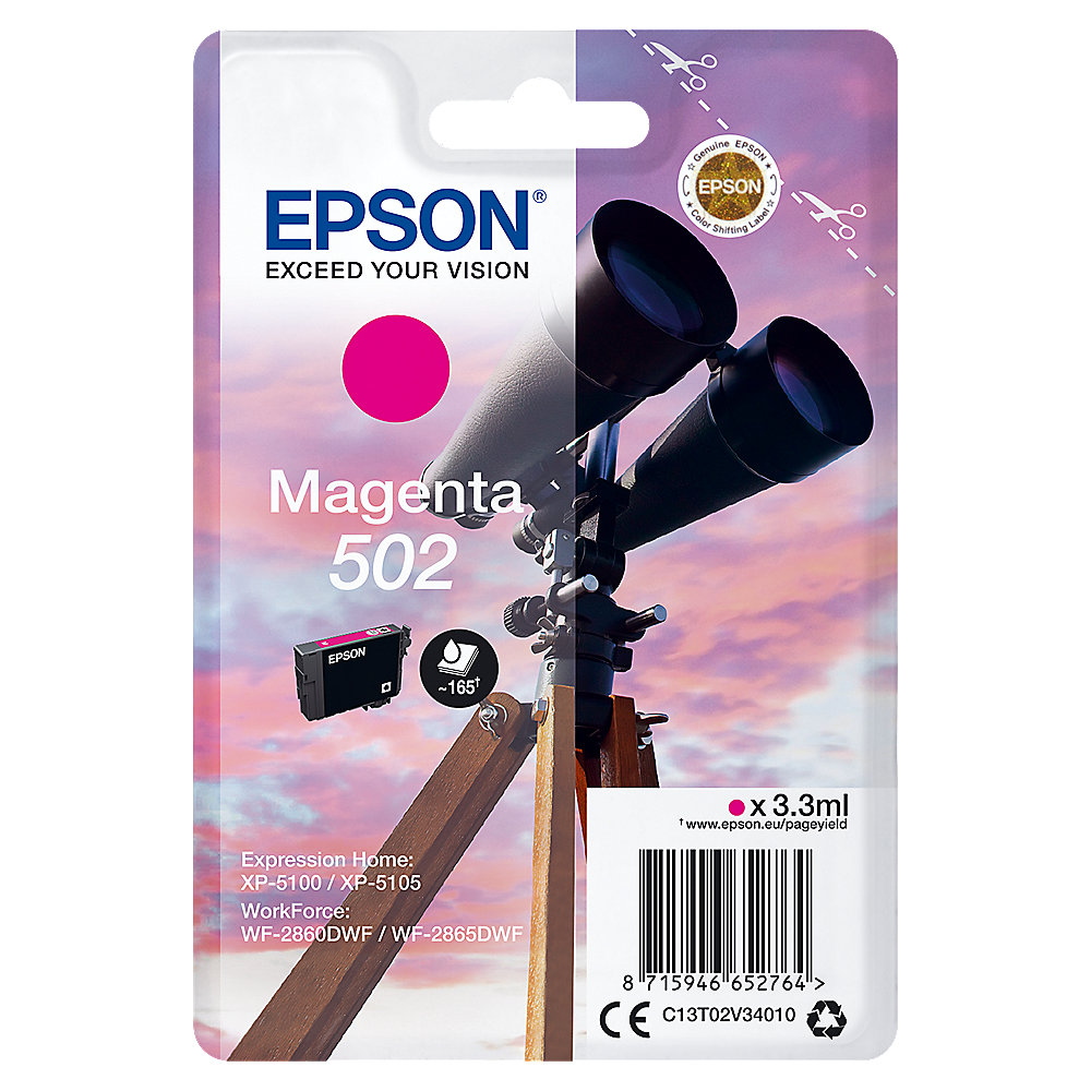 EPSON 502 MAGENTA INK CART