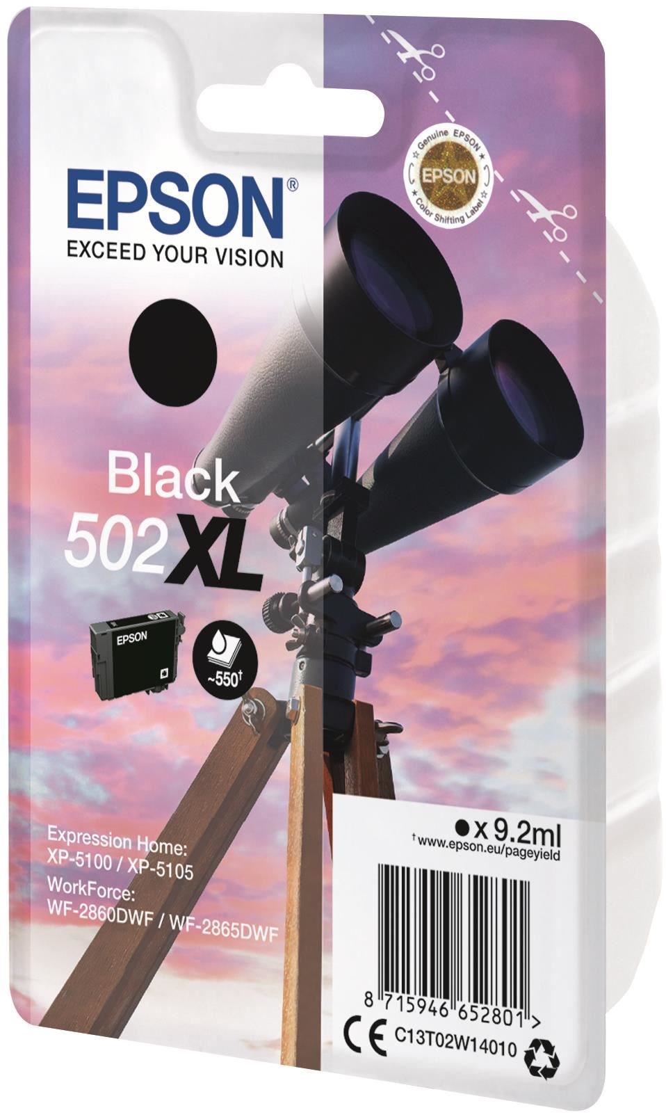 EPSON 502XL BLACK INK CART 9.2ML