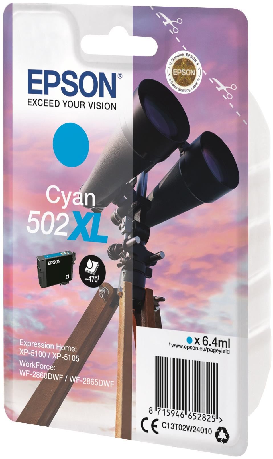 EPSON 502XL CYAN INK CART 6.4L