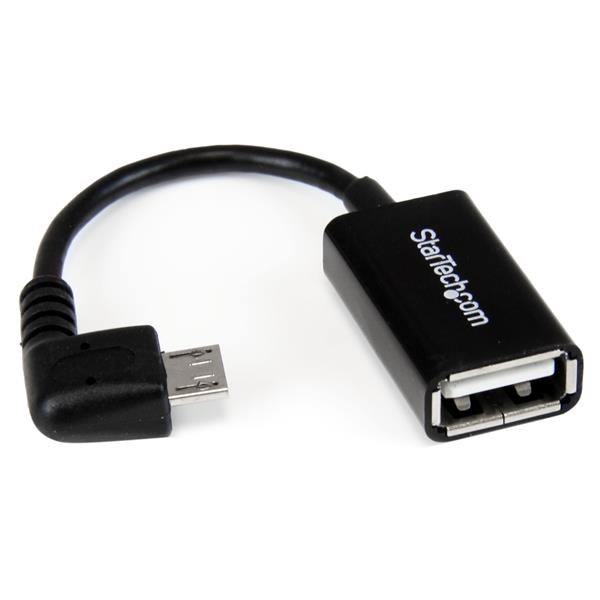 5in Right Angle Micro USB to USB