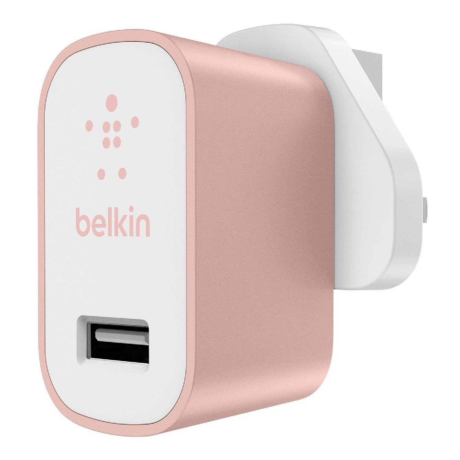 Mains Charger 3 Pin Rose Gold