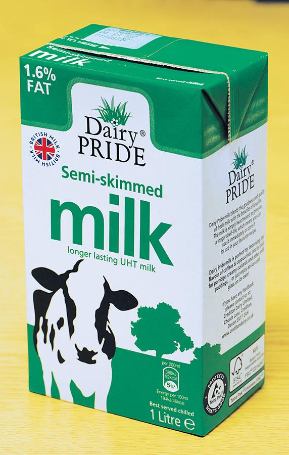 Milk Dairy Pride Semi Skimmed Long Life Milk 1 Litre (Pack 12) 1024566