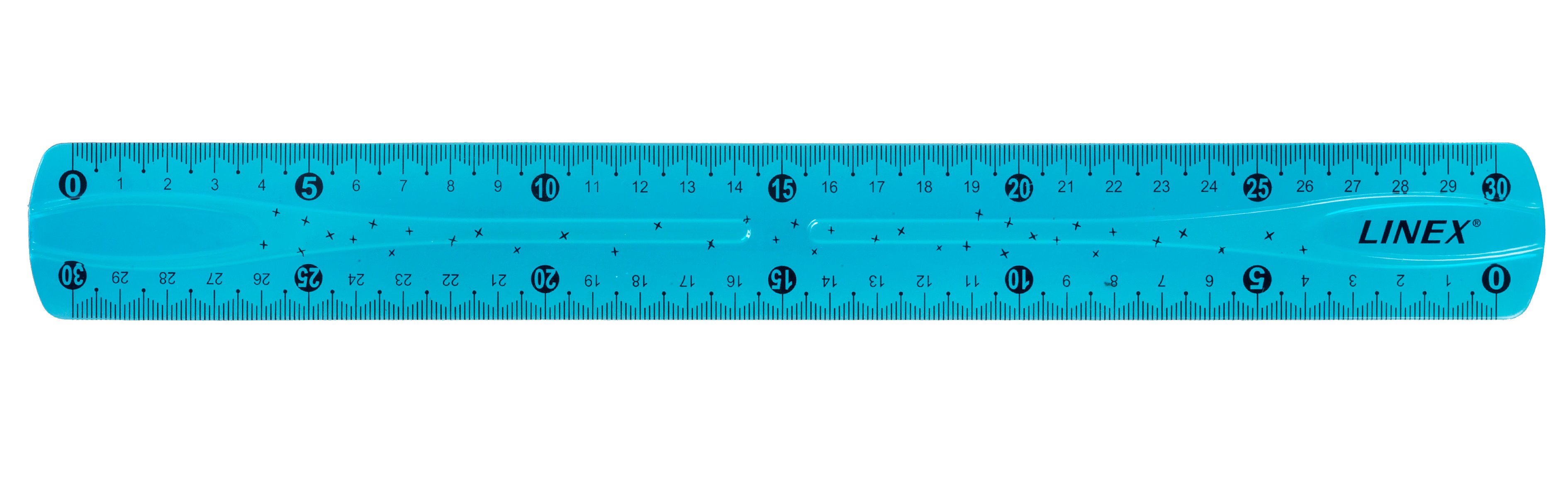 Linex Flexible School Ruler 30cm Bl