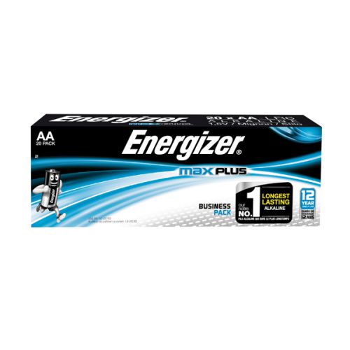 AA Energizer Max Plus AA Alkaline Batteries (Pack 20)