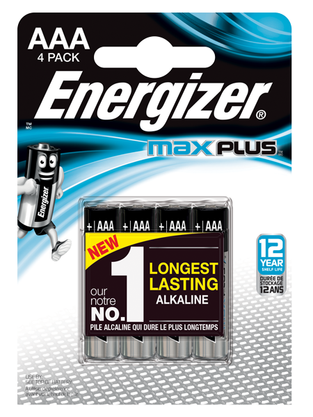 Energizer Max Plus AAA PK4