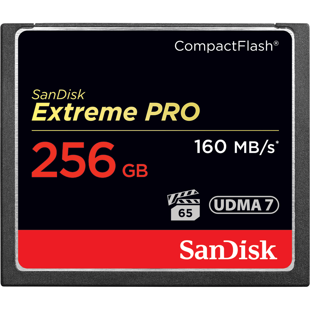 256GB Extreme Pro Compact Flash Card