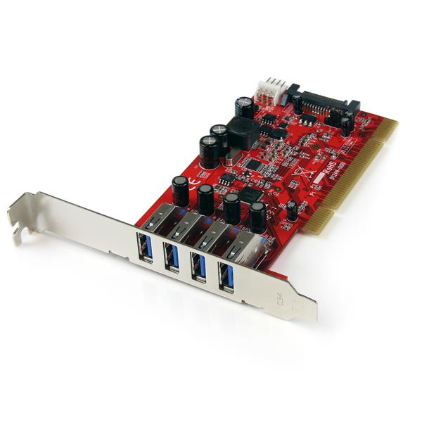 4 Port SuperSpeed USB 3.0 PCI Card