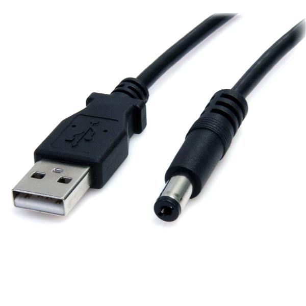 3 ft USB to Type M Barrel 5V DC Cable
