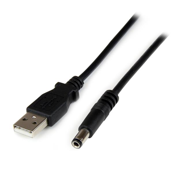 2m USB to Type N Barrel 5V DC Cable