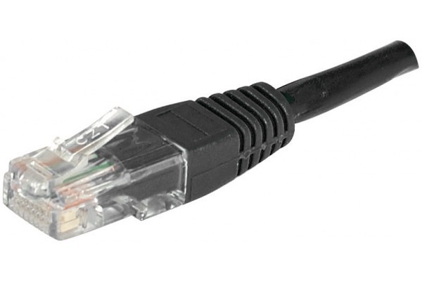 Cables & Adaptors EXC Patch Cable RJ45 U UTP cat.6 Black 1.5M