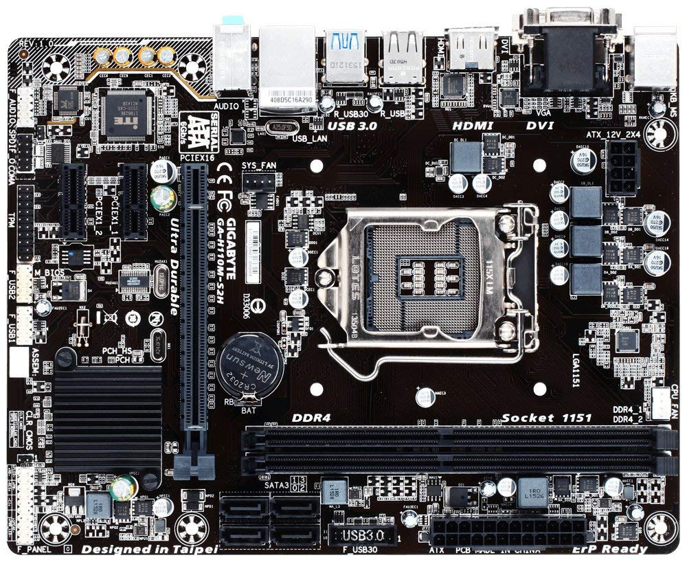 GAH110MS2H Motherboard LGA1151 Socket H4