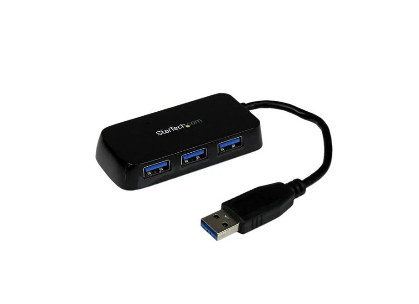Portable 4 Port SuperSpeed Mini USB 3.0