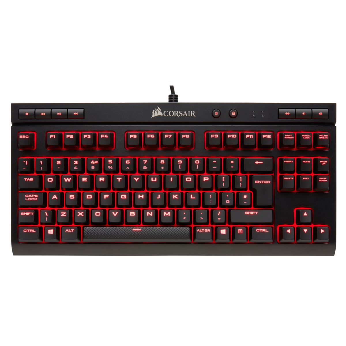 Corsair K63 USB Compact Mechanical MX Red English QWERTY UK Keyboard