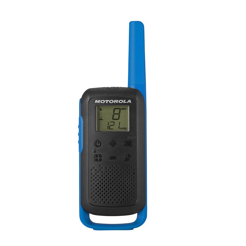 Motorola T62 Walkie Talkie Radios Blue Twin Pack