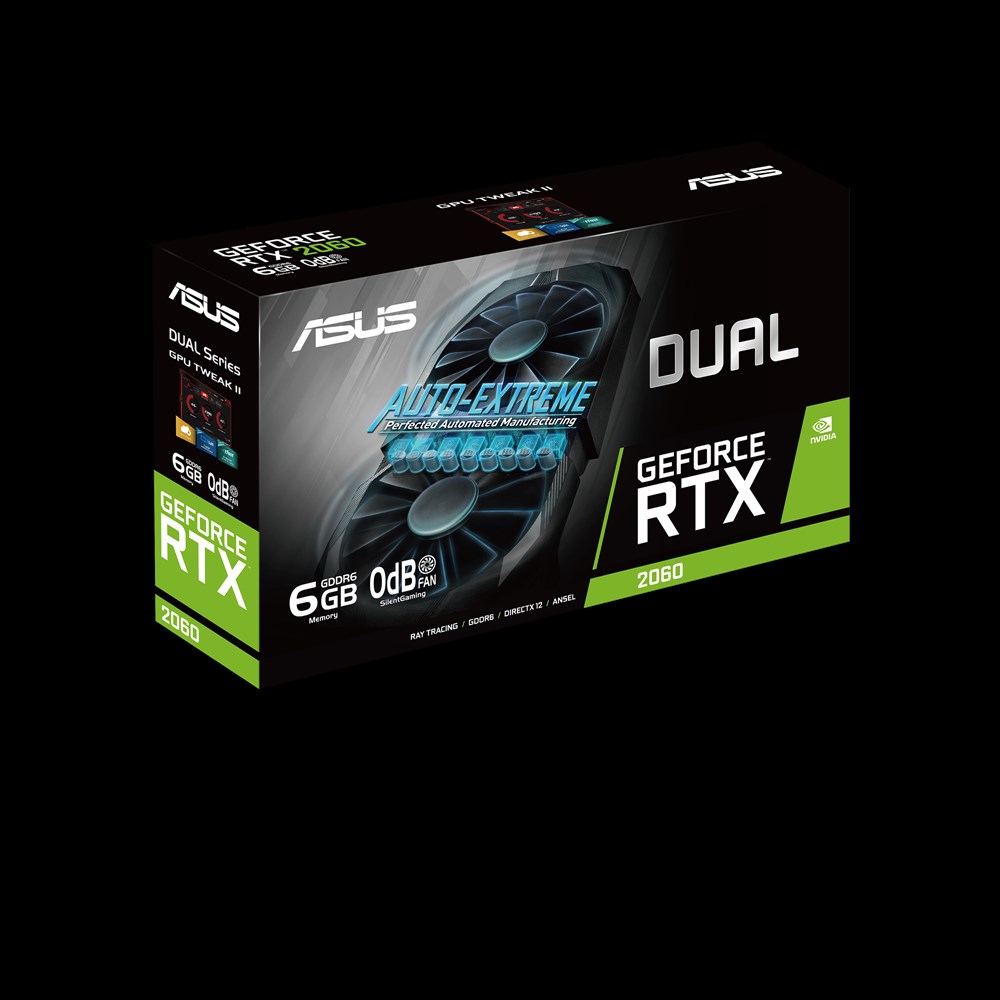 ASUS DUAL RTX 2060 GEFORCE 6GB DDR6
