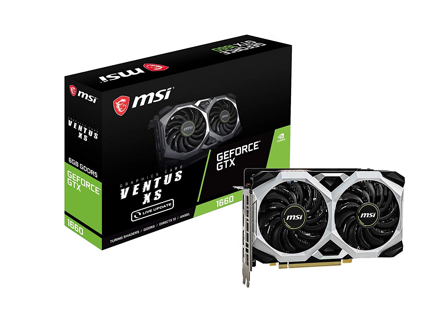 MSI GTX 1660 Ventus XS OC 6GB DDR6 PCIE