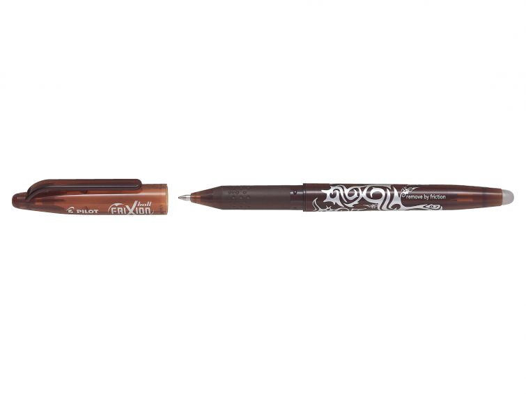 PILOT FRIXION RBALL PEN BROWN MED TIP