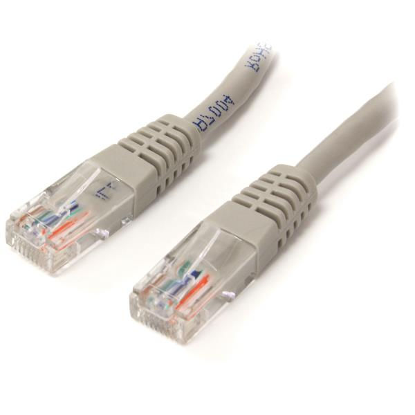 10ft Grey Molded Cat5e UTP Patch Cable