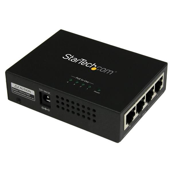 4 Port Gigabit Midspan PoE and injector