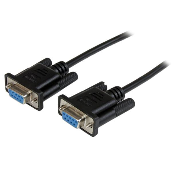 1m DB9 RS232 Serial Null Modem Cable FF